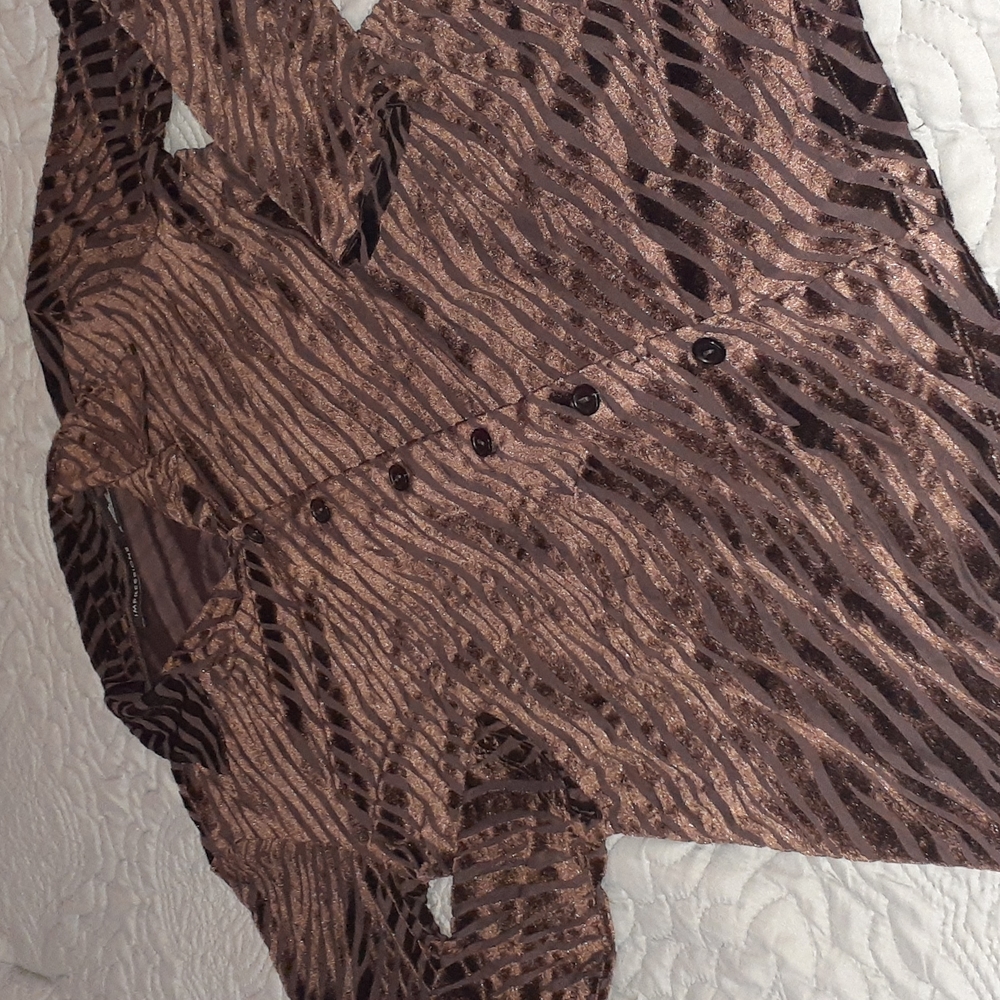 CLEARANCE!Oversized velour/velvet stretchy shirt